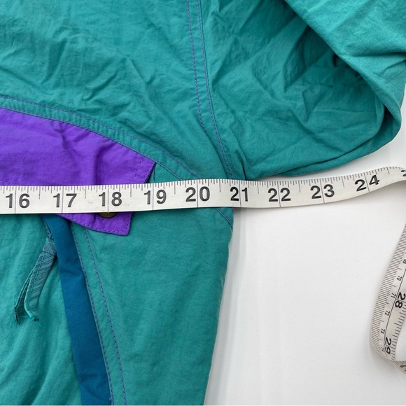 Vintage Nike Jacket Women’s Sz Small Teal Purple Windbreaker Full Zip Retro 90s - Picture 14 of 14